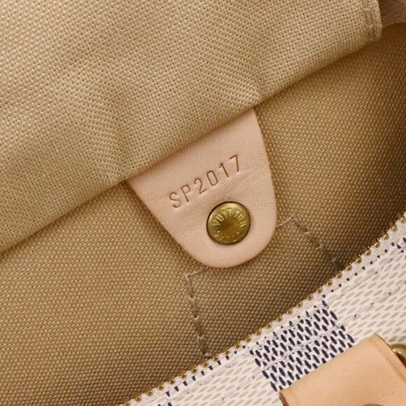 Louis Vuitton Damier Azur Speedy 25 Handbag N41534 SP2017 154609 - Picture 10 of 10